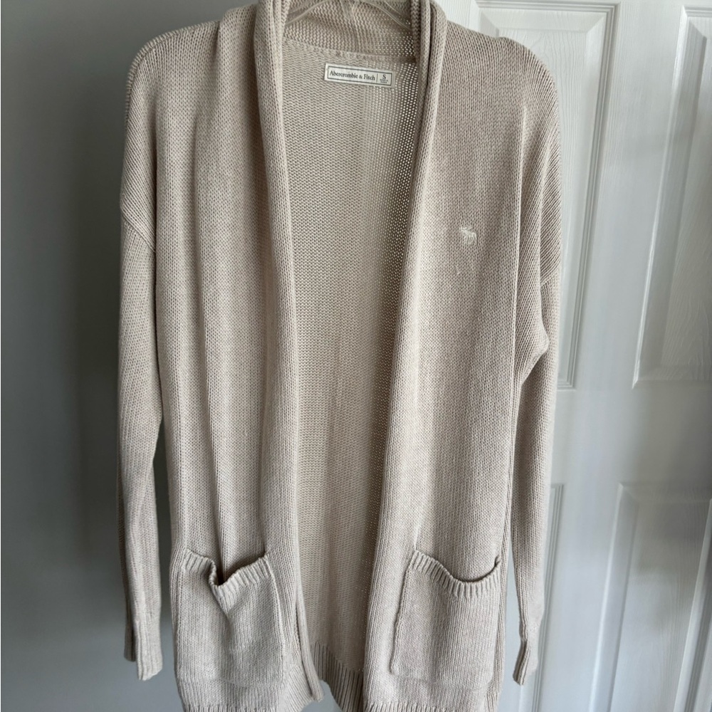 Abercrombie & Fitch Women's Beige Cardigan